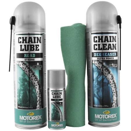 Motorex 111522 Street Bike Chain Clean & Lube Kit - VOC (Best Chain Lube For Street Bike)