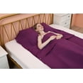 thumbnail image 2 of Jitty Sleeping Bag Liner 83"x45",Portable Lightweight Sleeping Bags,Travel Sheet with Pillow Slot for Adult Teen Hotel Travel Camping Home (Purple), 2 of 8