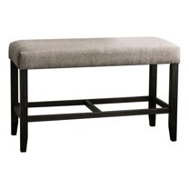 William's Home Furnishing Light Gray Brule Counter Ht. Bench