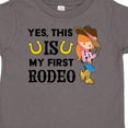 thumbnail image 4 of Inktastic Yes, This is My First Rodeo- Cowgirl in Hat and Boots Girls Toddler T-Shirt, 4 of 5