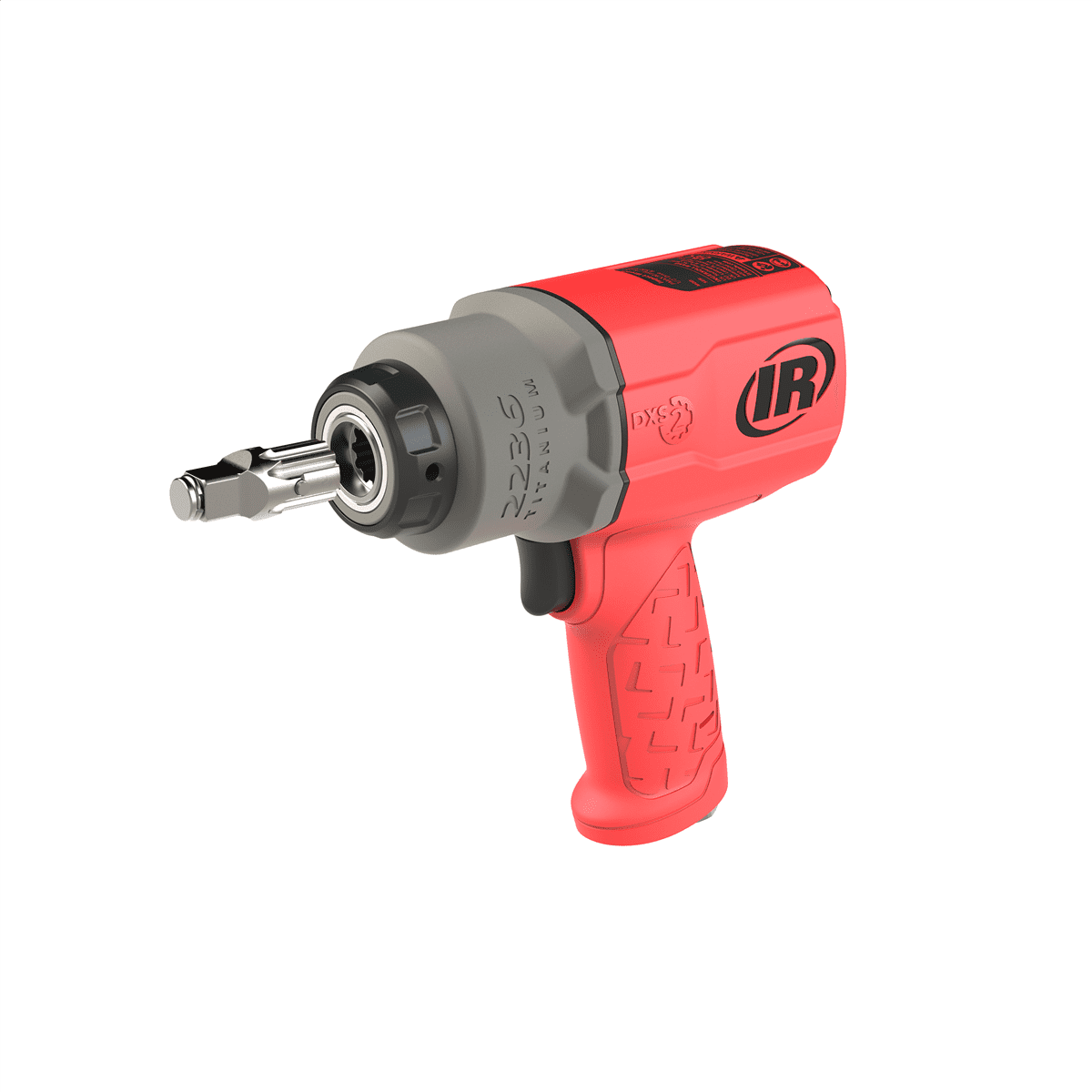 Ingersoll Rand DXS2 1/2" Air Impact Wrench, Friction Ring Retainer, Red