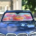 thumbnail image 5 of Foldable Car Windshield Sunshade UV Sun Visor Protector Blocks UV Rays Keeps Vehicle Cool 57x31.5 Inch Adorable Glowing Tomatoes, 5 of 8