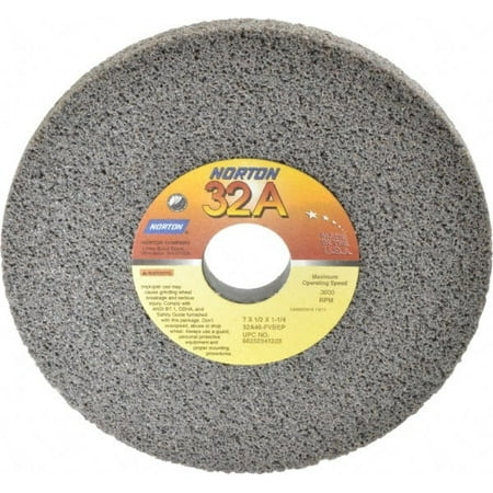 

Norton 7 Diam x 1-1/4 Hole x 1/2 Thick F Hardness 46 Grit Surface Grinding Wheel