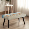thumbnail image 4 of Whosucclay Starfish Beach Seashells Print Stretch Dining Bench Cover, Wear Resistant Bench Slipcover Washable Bench Seat Protector Rectangle Bench Cover for Dining Room, Living Room, Bedroom, 4 of 7