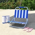 thumbnail image 1 of Chaise de plage Mainstays, rayures bleues et blanches, 1 of 10