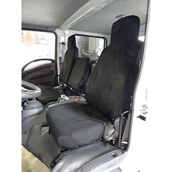I2280 2006-2022 Isuzu NPR Front 40/60 Split Bench in Black Endura