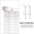 thumbnail image 3 of Low Profile Wand Tilter Horizontal Window Blinds Tilt Mechanism Hook Connection 6pcs 2 Inch Rail Blinds Parts Accessories, 3 of 8
