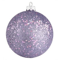 Vickerman 352472 - 8" Lavender Sequin Ball Christmas Tree Ornament (N592036DQ)