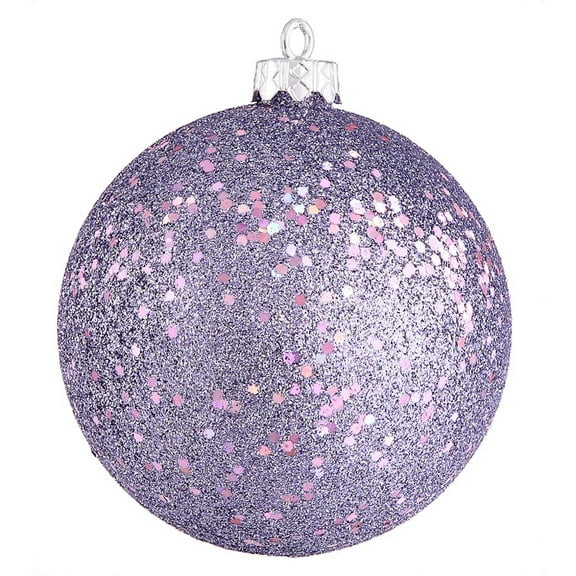 Vickerman 352472 - 8" Lavender Sequin Ball Christmas Tree Ornament (N592036DQ)