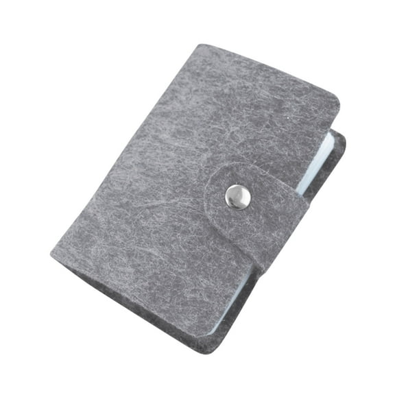 WHAMVOX  Credit Holder Business Card Sleeves Men and Women Light Grey
