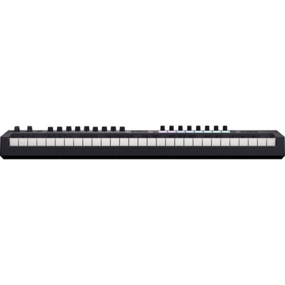 Novation Launchkey 49 MK4 USB MIDI Keyboard Controller (49 Keys) Bundle with HPC-A30 Studio Monitor Headphones, Universal Piano-Style Sustain Pedal, Keyboard Dust Cover and Midi cable 10' Black