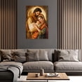 thumbnail image 5 of ZHONGYUTONG Holy Family Wall Art Catholic Canvas Jesus and Virgin Mary Picture Christian Painting Print for Living Room Decor Framed (12.00" x 18.00"), 5 of 5