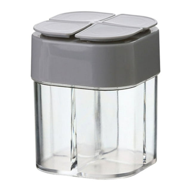 Seasoning Storage Condiment Seasoning Box Set Food Container for Party , Gray