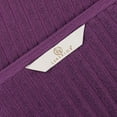 thumbnail image 4 of Superior Soho Ribbed Cotton Absorbent Bath Sheet Set of 2, Plum, 4 of 9