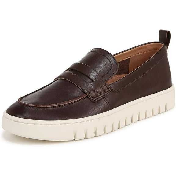 Vionic Womens Uptown Loafer - Dark Brown Leather