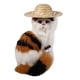 thumbnail image 5 of Sombrero pequeño y lindo hecho a mano de paja tejida para cachorros y mascotas, sombreros de disfraz elegantes para perros pequeños y gatos # S, 5 of 6