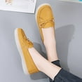 thumbnail image 5 of Big Size Women's Casual Loafers Slip On Leather Shoes Lightweight Casual Walking Shoes Female Moccasins Classic Penny Loafer Flats Boat Shoes, 5 of 9