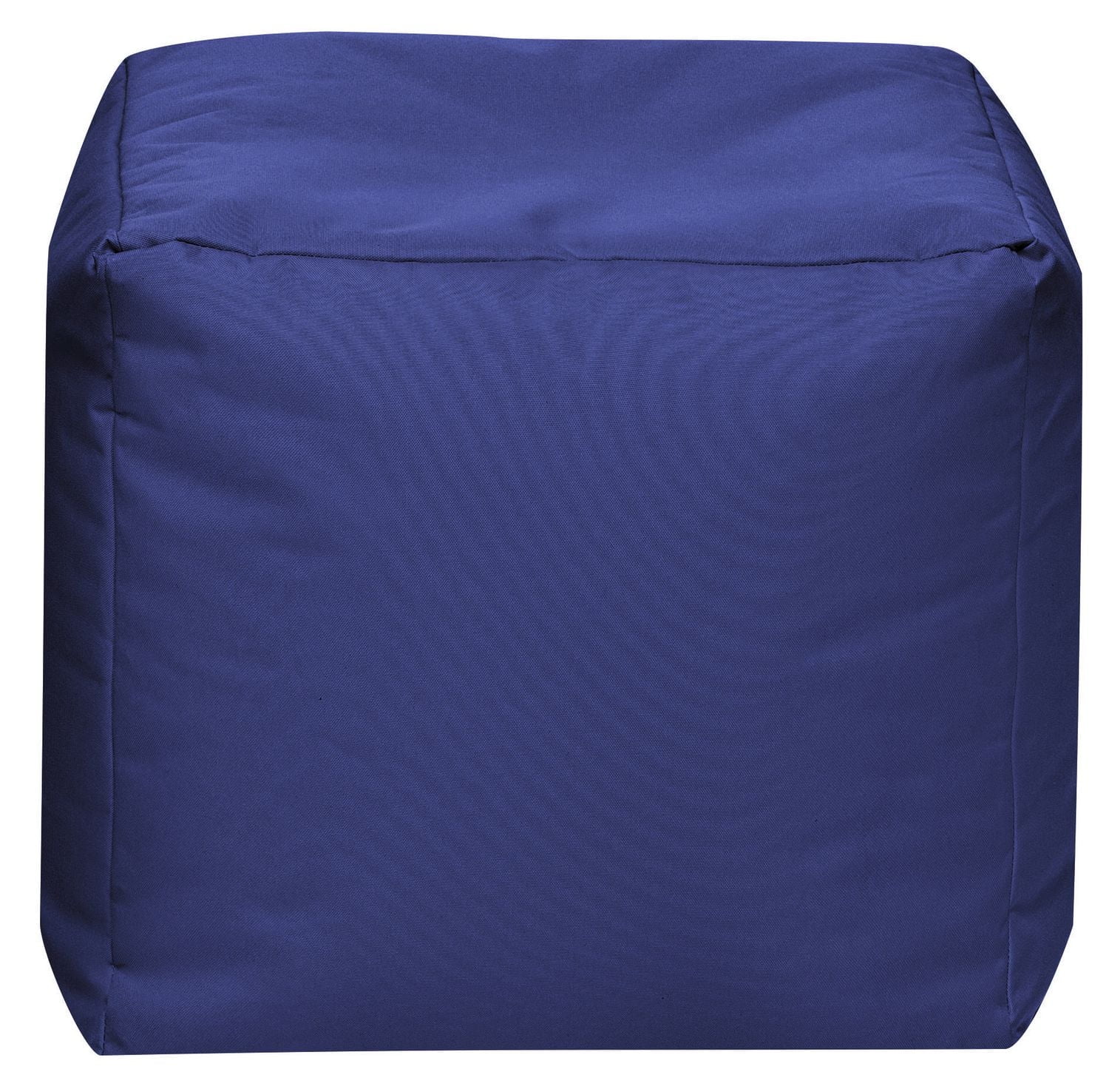 Gouchee Home Cube Brava Electric Blue Pouf Ottoman – Water-Repellent Cube Bean Bag Footstool with Polystyrene Beads, Lightweight & Portable for Living Room or Dorm