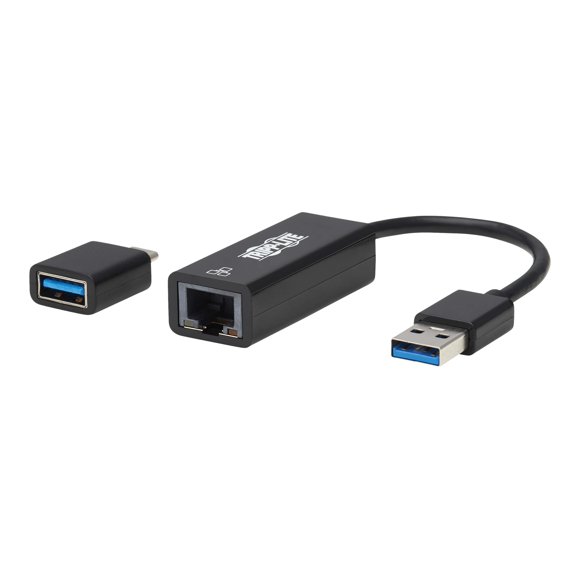 TRIPP USB-C USB-A TO RJ45 GIGABIT ETHERNET NETWORK ADAPTER 2XM/F USB 3.2 GEN 1 B