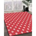 thumbnail image 3 of Ahgly Company Tapis d'Intérieur Lavables en Machine, Rectangle Rouge de Transition, 8' x 10', 3 of 7