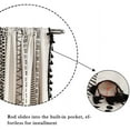 thumbnail image 4 of Boho Curtains 2 Panels for Bedroom,Black and White 84 Inch Length Curtains for Living Room,Farmhouse Geometric Tassels Rod Pocket Window Drapes for Dining Room, 4 of 8