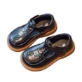 thumbnail image 6 of Mepaouo Toddler Little Girl Mary Jane Dress Shoes Ballet Flats Party School Princess Flower Shoes Black, 6 of 7