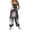 #07Dark Gray, variant on Women's Halloween Pumpkin Leaf Print Adjustable Strap Bib Overalls Wide Leg Jumpsuit With Pockets Black 2XL