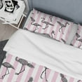 thumbnail image 4 of Designart 'Flamingo on Pink' Mid-Century Modern Duvet Cover Set, 4 of 4