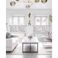 thumbnail image 3 of Nautical Ocean Sheer Curtains for Bedroom Living Room Window Tier Curtain 24 Inch Length, Rod Pocket Voile Drapes Kitchen Curtains Small Half Window 2 Panels Sea Turtle Starfish Coral Shell Seahorse, 3 of 5