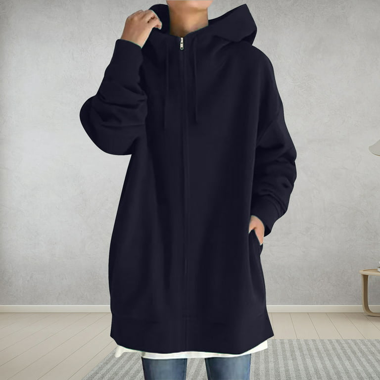 Outerwears Hooded Sweatshirt Solid Color Long Sleeve Jacket 2023