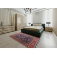 thumbnail image 4 of Ahgly Company Indoor Rectangle Mid-Century Modern Pink Oriental Area Rugs, 2' x 3', 4 of 6