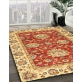 thumbnail image 3 of Ahgly Company Machine Washable Indoor Rectangle Abstract Lava Red Area Rugs, 2' x 3', 3 of 7