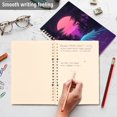 thumbnail image 4 of FORMRS 1-Subject Spiral Notebook 8" x 5" College Ruled 60 Refillable Sheet A5 Hard Cover, 2 Pack, Night Neon Road, 4 of 7