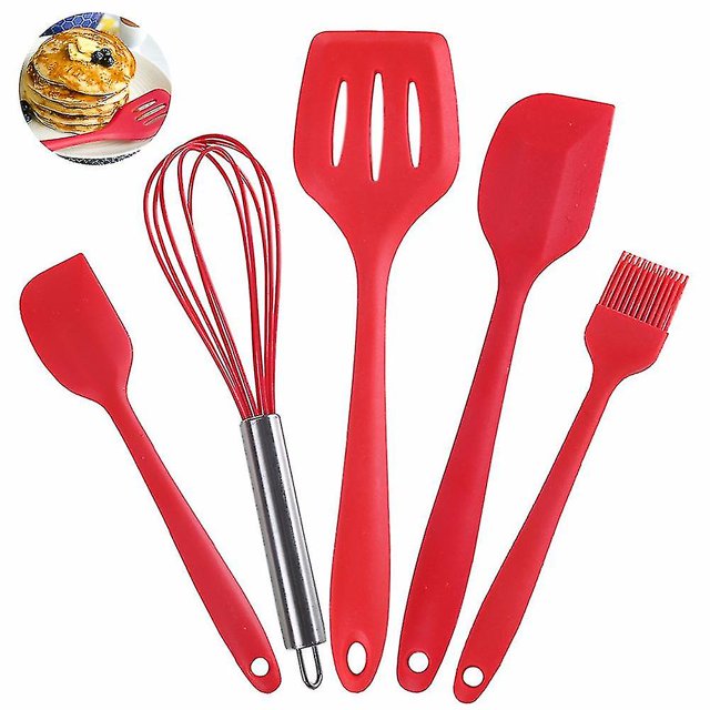 Blue Utensilios de cocina de silicona antiadherentes resistentes al calor fáciles de limpiar