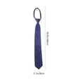 thumbnail image 2 of ifundom 2-Pack Men's Polyester Silk Zipper Ties, Solid Colors, Easy to Wear, Ideal for Business, Formal Events, and Office Wear, 2 of 8