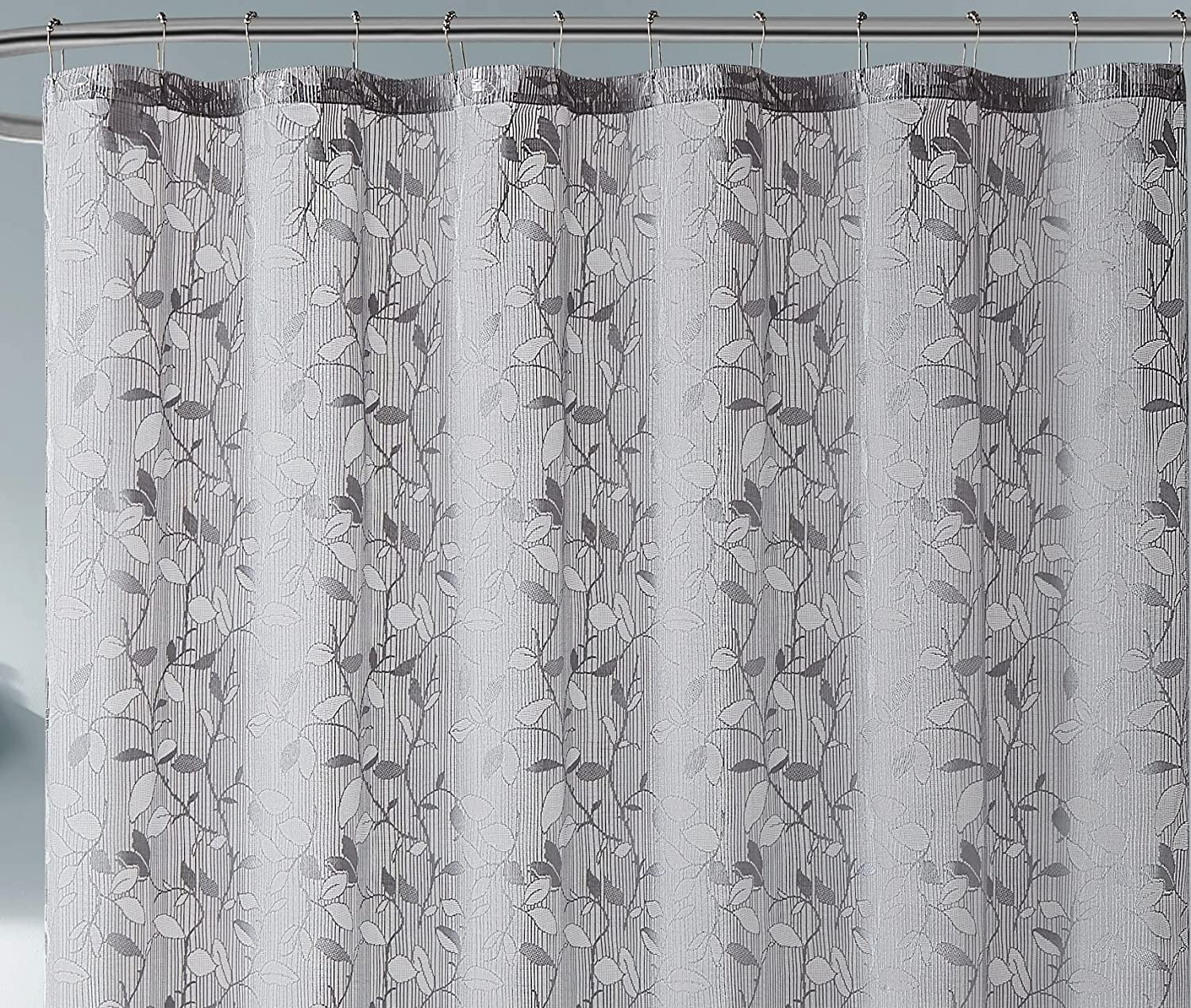 Warm Home Designs 72" W x 84" L Grey Lace Shower Curtain. GR Grey 84