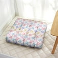 24" Square Thick Meditation Cushion with Colorful Butterfly Print ...