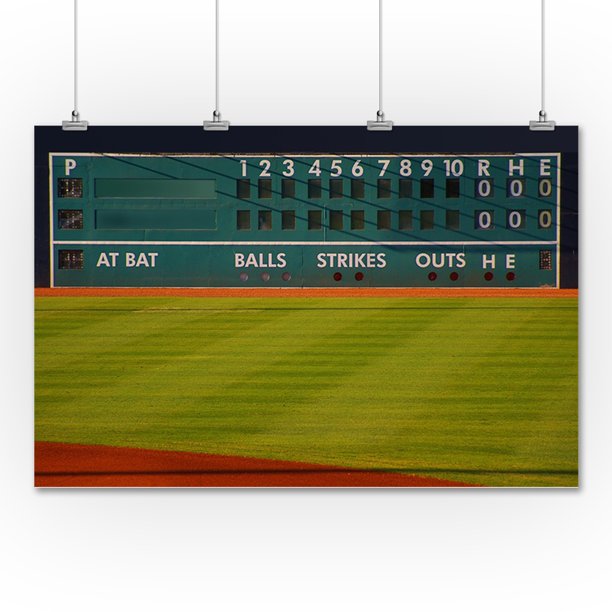 Baseball Field Scoreboard Photography A89887 (36x54 Giclee Gallery