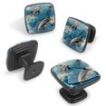 4 Pack Dresser Knobs and Pulls Handles for and Drawer, Fun Blue