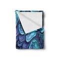 thumbnail image 2 of Astral Soft Flannel Fleece Throw Blanket, Abstract Creative Surreal Futuristic Elements, Cozy Plush for Indoor and Outdoor Use, 50" x 70", Aqua Blue Violet, by Ambesonne, 2 of 5