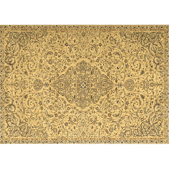 Ahgly Company Indoor Rectangle Persian Brown Traditional Area Rugs, 4' x 6'
