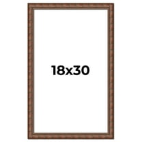 18x30 Dark Brown Bamboo Real Wood Picture Frame Width 1.5 inches | Interior Frame Depth 0.5 inches