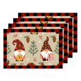 thumbnail image 1 of ILJNDTGBE Christmas Linen Printed Placemat Western Restaurant Decorative Heat Insulation Mat Dining Table And Mat Dining Table Set for 2 under 100 Circle Dining Table Set for 4 Modern, 1 of 4