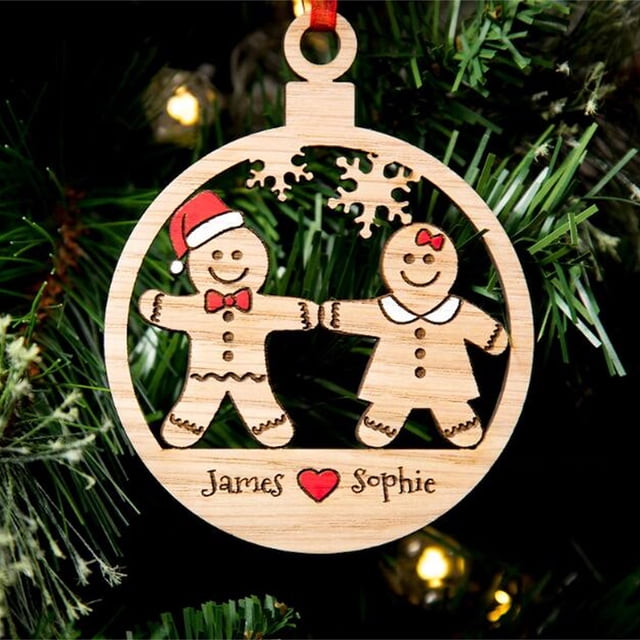 De Madera Ahuecado Gingerman Colgante Árbol De Navidad Colgante Colgante Regalo Para Amigos Y Familiares sonducket HA045231-06