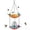 Pink, variant on SCNOR 2-in-1 Hanging Solar Bird Feeder with Water Fountain, Dual Tier Outdoor Wild Bird Bath & Seed Tray, Eco-Friendly Solar Powered Circulating Waterer, Decorative Pink