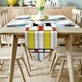 thumbnail image 2 of Geometric Rectangle Multicolor Table Runners Christmas Decorations for Home Party Wedding Camino De Mesa Kitchen Accessories, 2 of 5