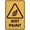 Warning Sign 3, variant on Caution Wear Goggles Or Face Shield While Operating This Machine Sign 8"x12" Tin Sign Great For Garden And Yard Wall Decor