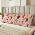 thumbnail image 5 of Body Pillow Cover, Pink Cute Cartoon Cat Heart Body Pillow Pillowcase With Zipper, Soft And Skin-Friendly Long Pillow Case For Hair And Skin(20"X54" ), 5 of 8