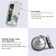thumbnail image 2 of 20oz Double-Wall Vacuum Insulated Stainless Steel Tumbler with Straws Sports Mugs BPA-Free Red Roses on The Wall, 2 of 7