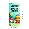 thumbnail image 1 of Colorful Welcome to School Banner with School Supplies Elements Background Backdrop, for School Openings Classroom Decorations Back - to - School Parties Photography Props, 1 of 4